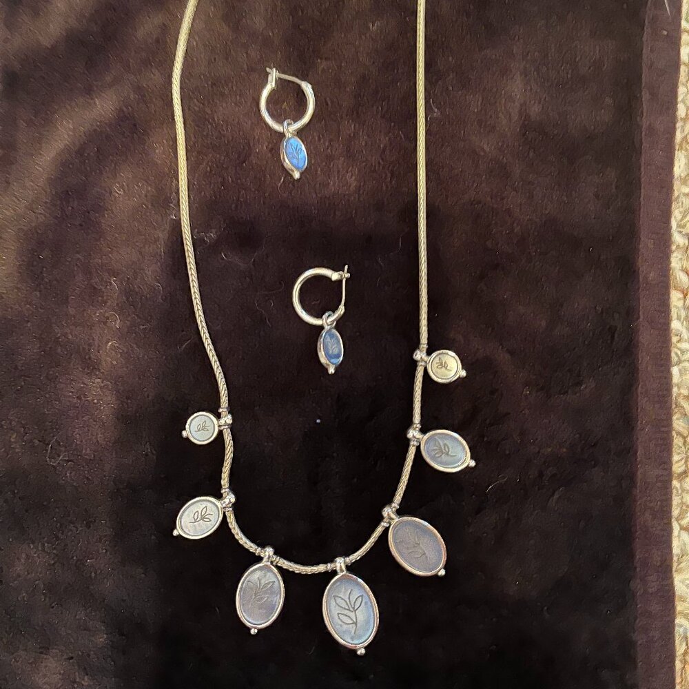 Silpada necklace and earrings